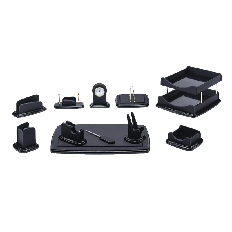 ست لوازم اداری رومیزی مدل 8012 مجموعه 12 عددی