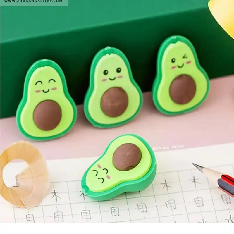 پاک کن مدل فانتزی طرح آووکادو بسته 3 عددی