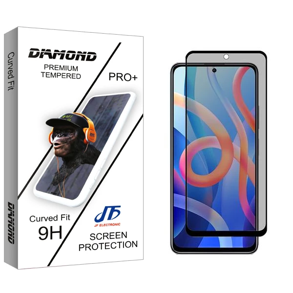 محافظ صفحه نمایش حریم شخصی جی اف مدل Diamond مناسب برای گوشی موبایل شیائومی Redmi Note 11T 5G