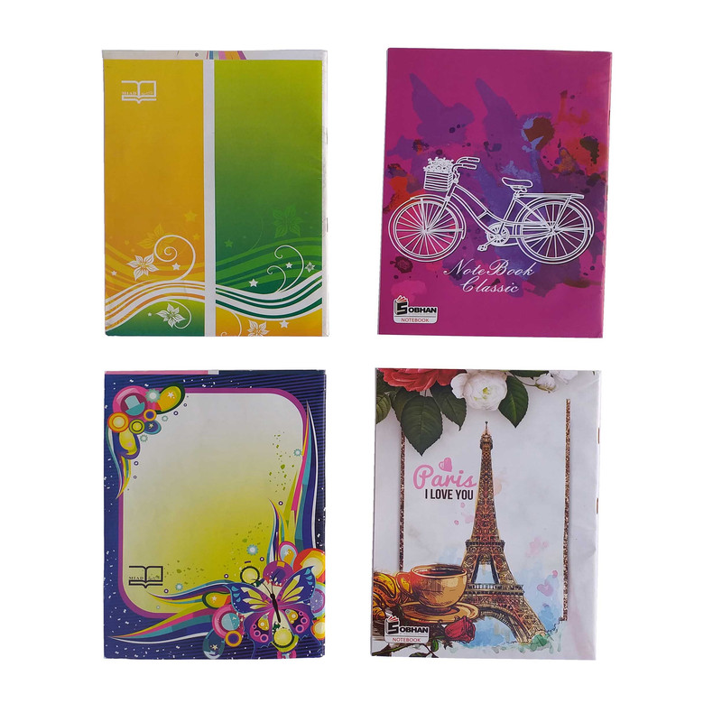 دفتر مشق 60 برگ مدل 083 بسته 4 عددی