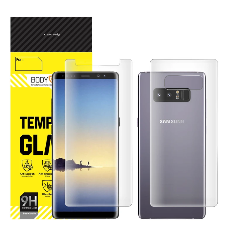 محافظ صفحه نمایش مات بادیگارد مدل HydroGel مناسب برای گوشی موبایل سامسونگ Galaxy Note 8 به همراه محافظ پشت گوشی