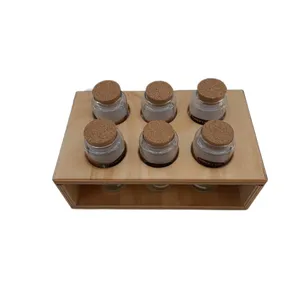 ست جا ادویه 7 پارچه مدل شیشه ای