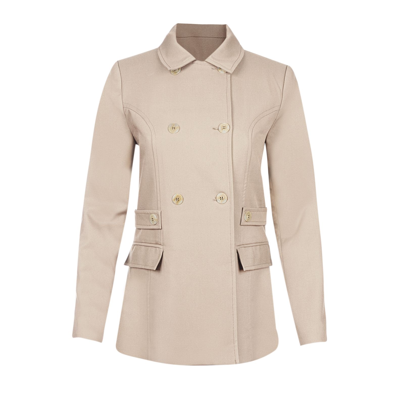 کت زنانه سرژه مدل 212269 رنگ کرم -  - 2