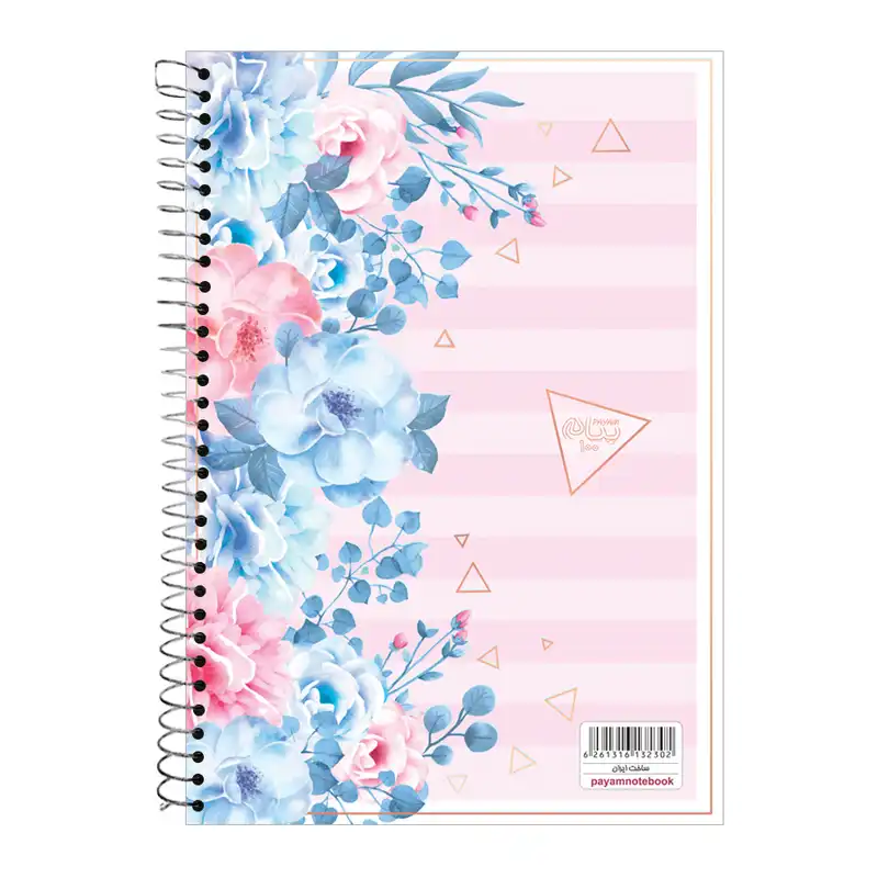 دفتر 100 برگ پیام طرح گلایل کد 10017