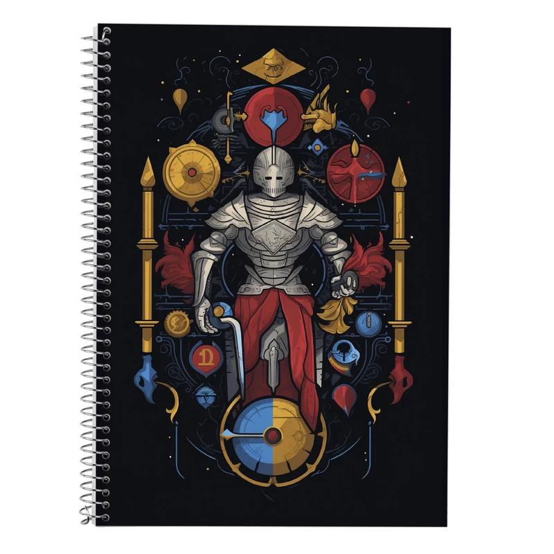 دفتر زبان 50 برگ مدوپد مدل سه خط طرح Fullmetal Alchemist کد DF2335