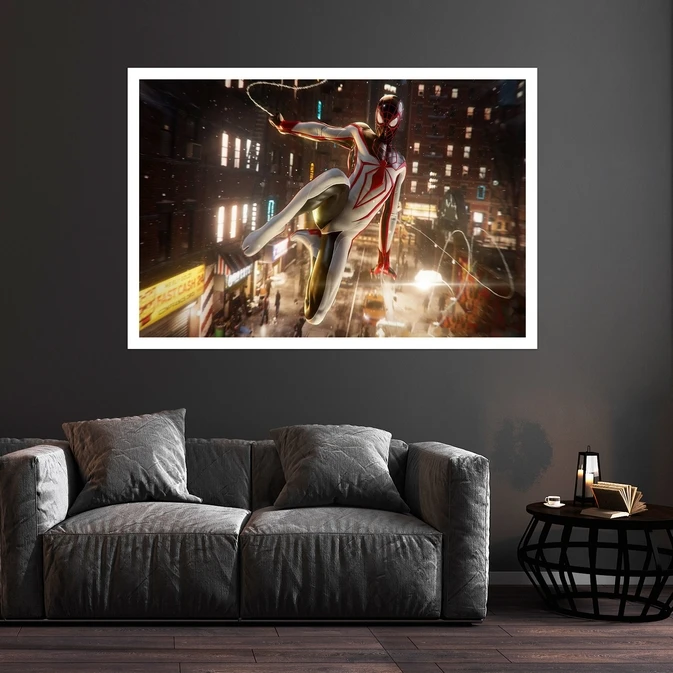 تابلو بکلیت طرح کارتون اسپایدر من مدل قاب شاسی W-s8842