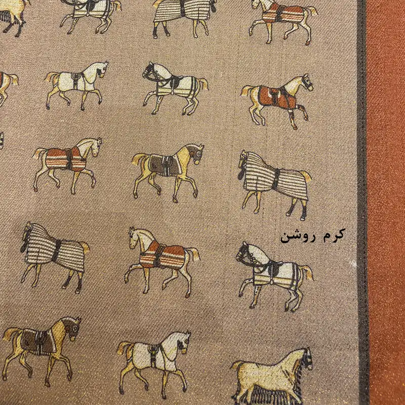 شال زنانه مدل ژاکارد چهارفصل لمه دار