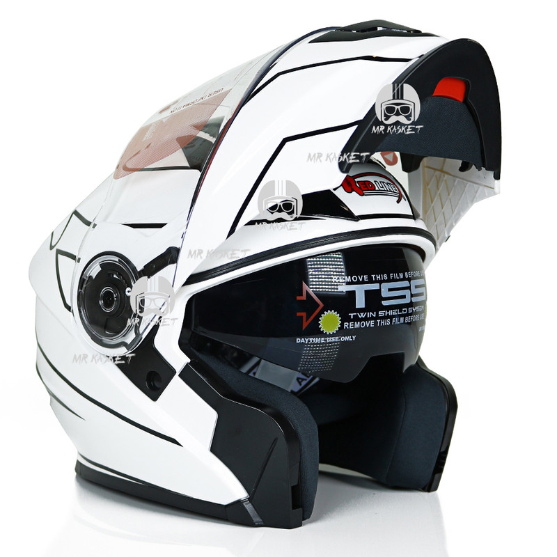 کلاه کاسکت ردلاین مدل 939_WHITE_BLACK