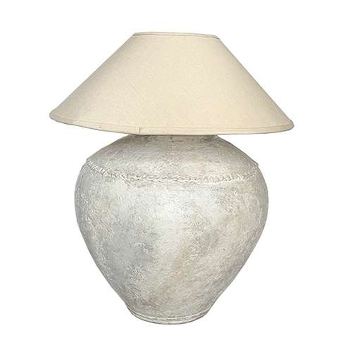 آباژور سفالی طرح پتینه کاری مدل AB6