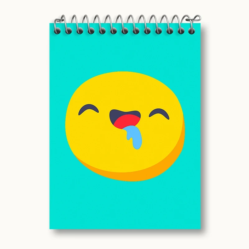 دفتر یادداشت 50 برگ خندالو مدل ایموجی Emoji کد 2999