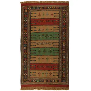 گلیم دستبافت دو متری کد 990790