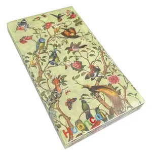 دستمال سفره هوانکای مدل Floral Birds بسته 20 عددی