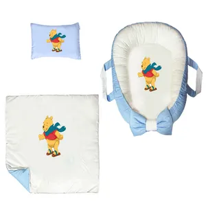 سرویس خواب سه تکه نوزاد ناریکو مدل گارد محافظ دار طرح پو کد 0232