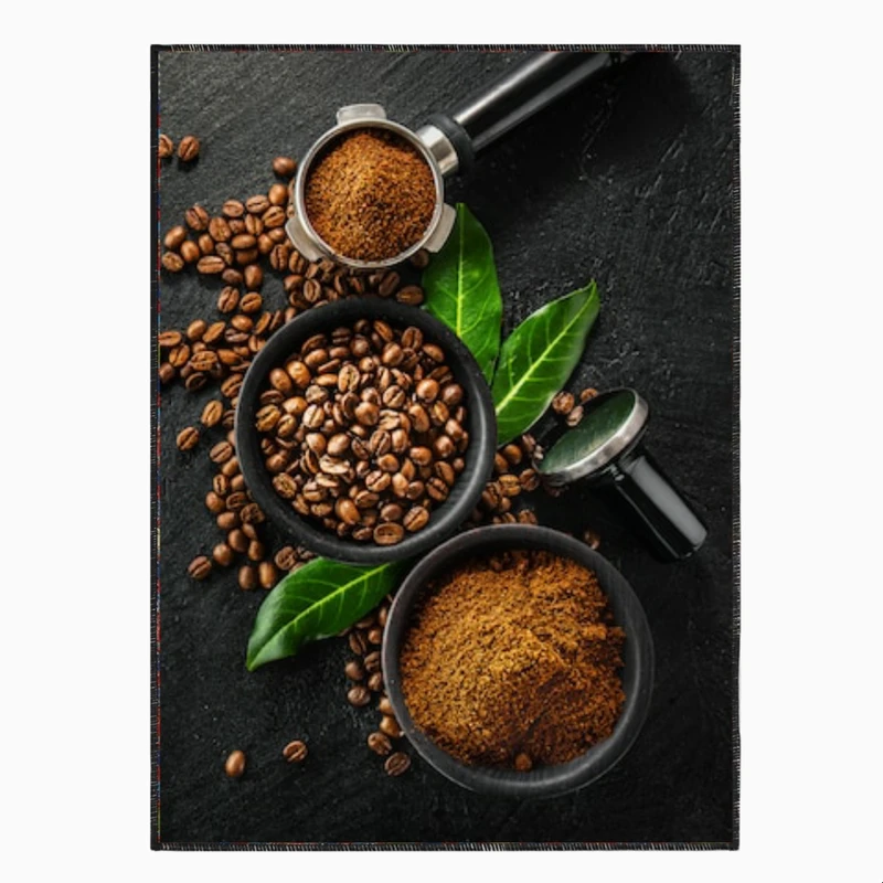 فرش پارچه‌ای مدل قهوه کد PY192