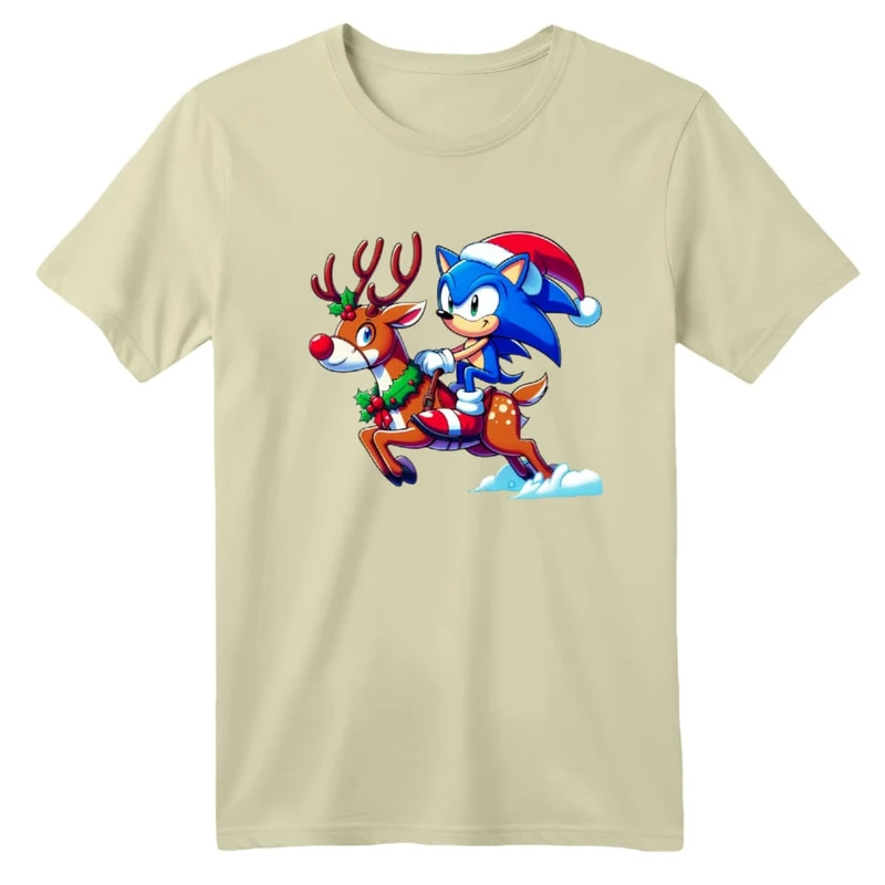 تی شرت آستین کوتاه بچگانه مدل سونیک کریسمس کد 2