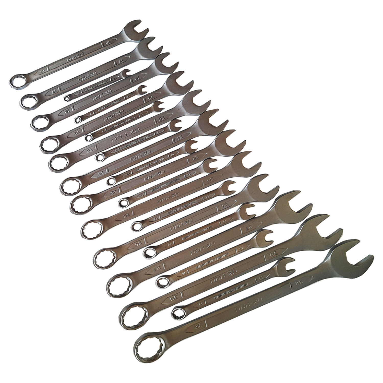 آچار یکسر تخت و یکسر رینگی جی کی پرو مدل AT - 220 مجموعه 22 عددی آچار یکسر تخت و یکسر رینگی جی کی پرو مدل AT - 220 مجموعه 22 عددی