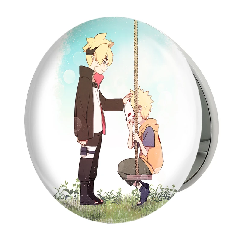 آینه جیبی خندالو طرح ناروتو و بورتو انیمه بوروتو Boruto مدل تاشو کد 13153 