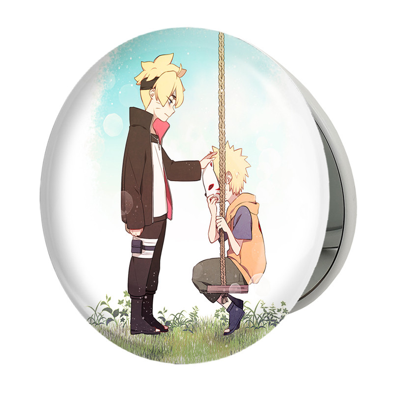 آینه جیبی خندالو طرح ناروتو و بورتو انیمه بوروتو Boruto مدل تاشو کد 13153 