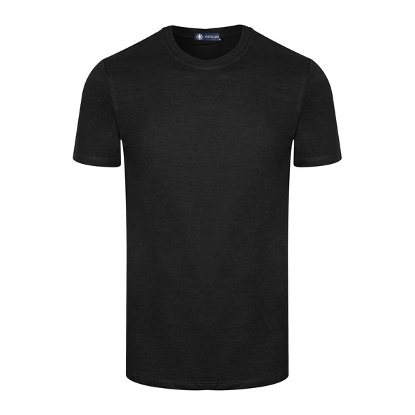 تی شرت آستین کوتاه مردانه ناوالس مدل سایز بزرگ OCEAN S.S TEES رنگ مشکی
