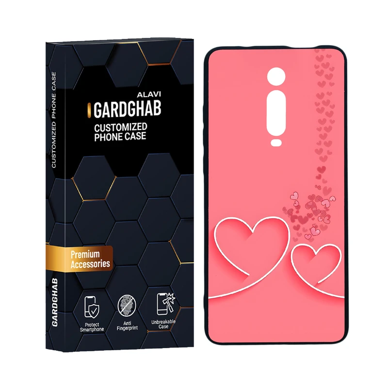 کاور گارد قاب علوی مدل دورژله ای عاشقانه مناسب برای گوشی موبایل شیائومی Redmi K20 Pro