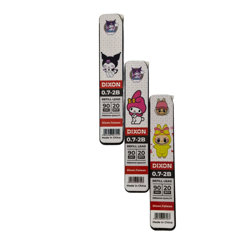 نوک مداد نوکی 0.7 میلی متری مدل کرومی و لبوبو بسته 3عددی