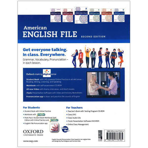 کتاب American English File 2 اثر جمعی از نویسندگان انتشارات زبان مهر