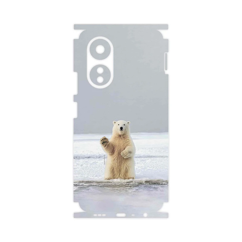 برچسب پوششی ماهوت مدل Polar_bear-FullSkin مناسب برای گوشی موبایل اپو A58 4G