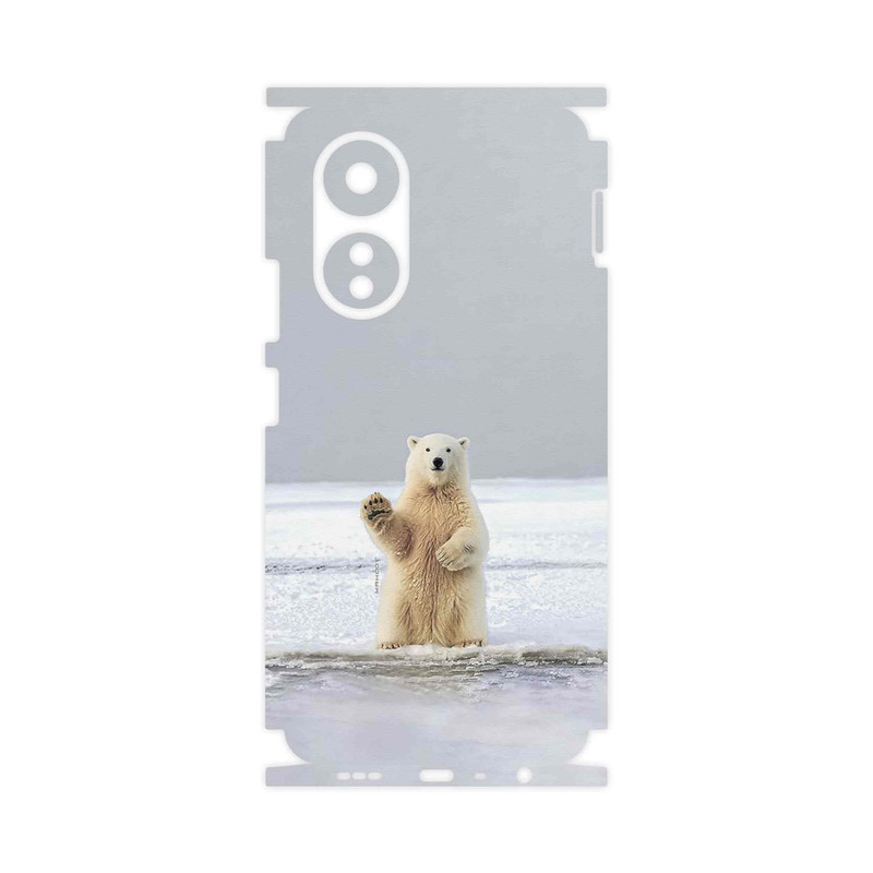 برچسب پوششی ماهوت مدل Polar_bear-FullSkin مناسب برای گوشی موبایل اپو A58 4G