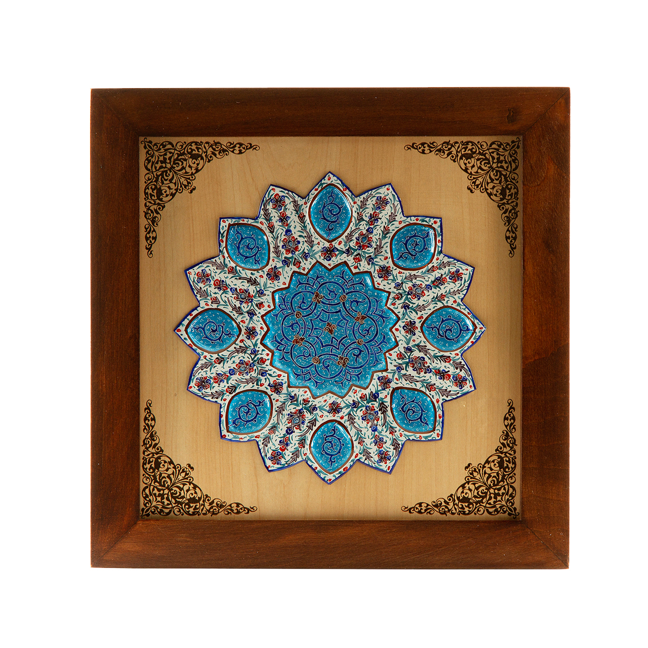 تابلو میناکاری طرح شمسه مدل K039