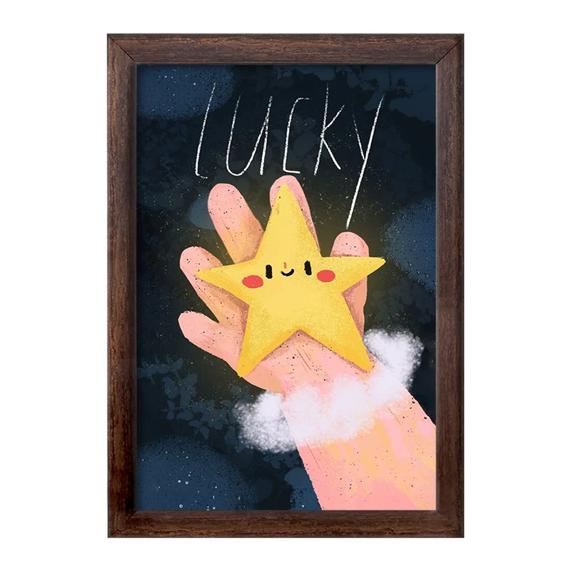 تابلو خندالو طرح ستاره فانتزی کد F1694