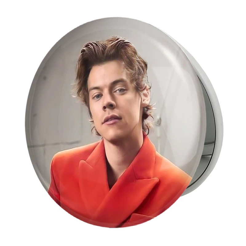 آینه جیبی خندالو طرح هری استایلز گروه موسیقی وان دایرکشن One Direction مدل تاشو کد 18983 