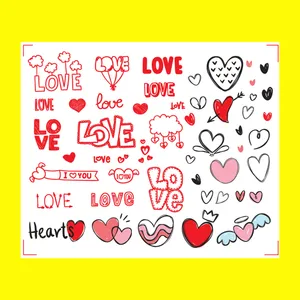 استیکر طراحی ناخن مدل هدیه کد 74