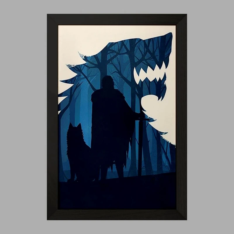 تابلو خندالو مدل وینتر ایز کامینگ گیم اف ترونز Game of Thrones  کد 2677