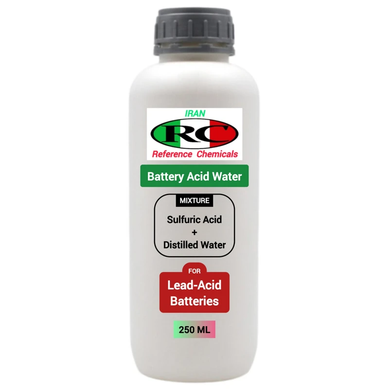 آب اسید باتری رفرنس کمیکالز مدل Sulfuric Acid حجم ۲۵۰ میلی‌لیتر