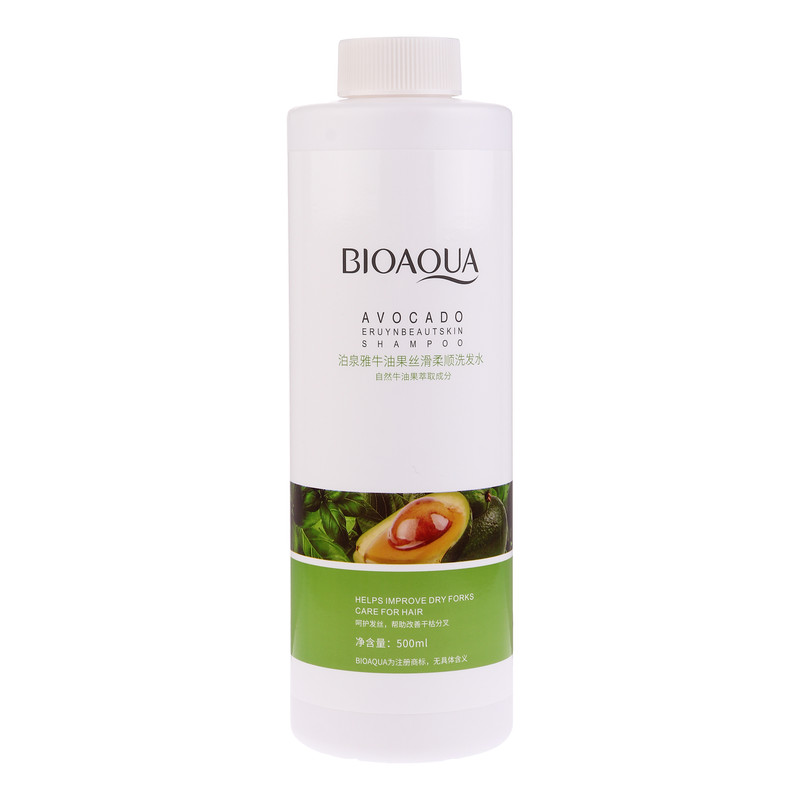 شامپو مو بی آکوا مدل آووکادو مناسب برای انواع مو حجم 500 میلی لیتر