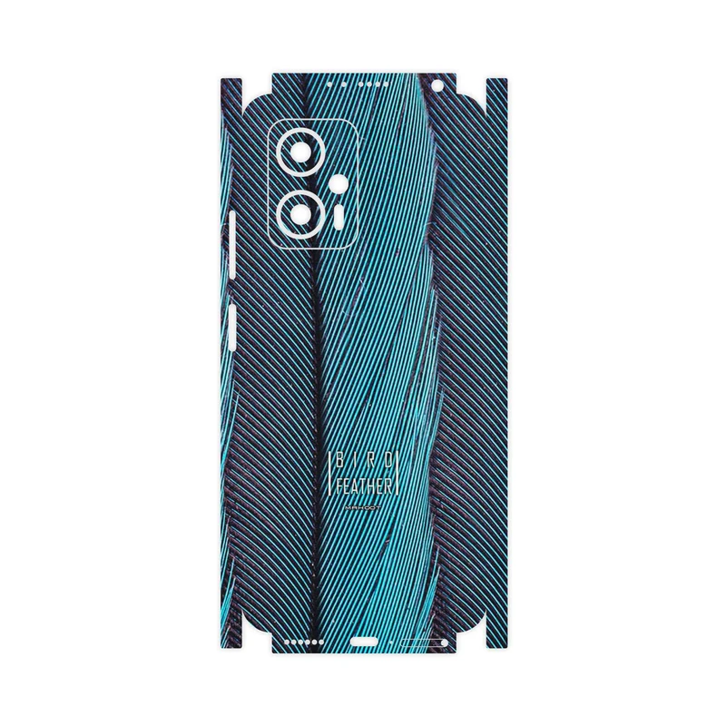 برچسب پوششی ماهوت مدل Turquoise feathers-FullSkin مناسب برای گوشی موبایل شیائومی Poco X4 GT