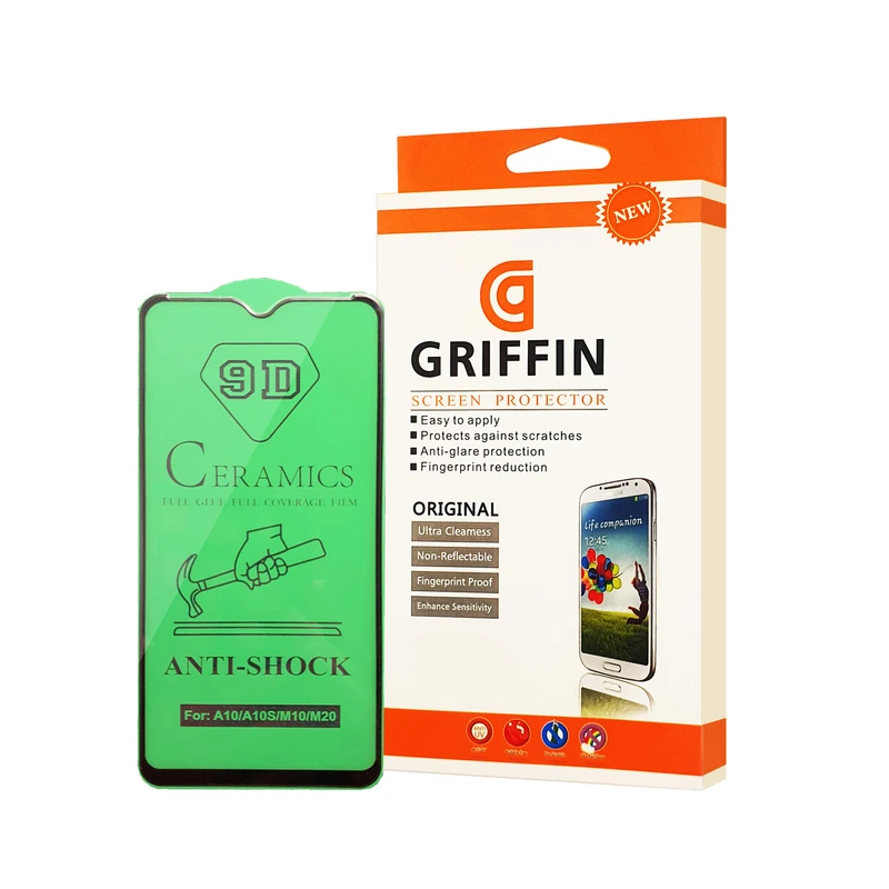 محافظ صفحه نمایش سرامیکی گریفین مدل FLCRG GN pl مناسب برای گوشی موبایل سامسونگ Galaxy M10