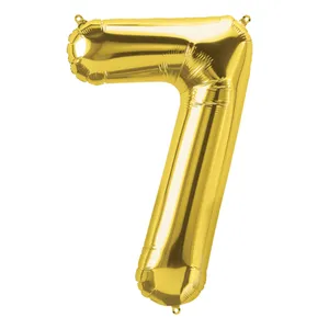 بادکنک فویلی مسترتم طرح عدد7 پلاس 16 اینچ