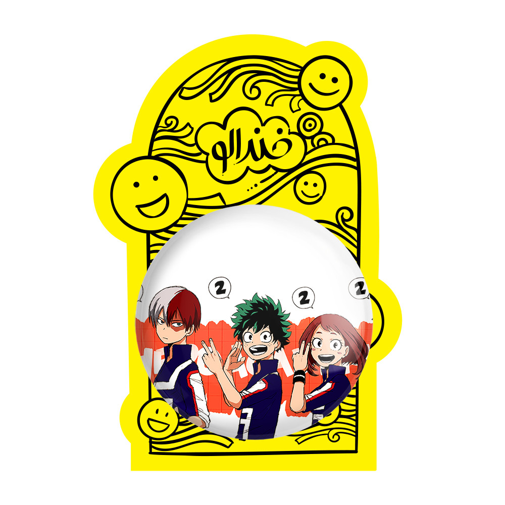 آینه جیبی خندالو مدل اوراراکا و دکو و شوتو انیمه آکادمی قهرمان من  کد 16148