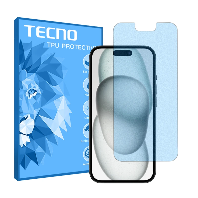  محافظ صفحه نمایش مات آنتی بلو تکنو مدل HyMBLU مناسب برای گوشی موبایل اپل iPhone 15