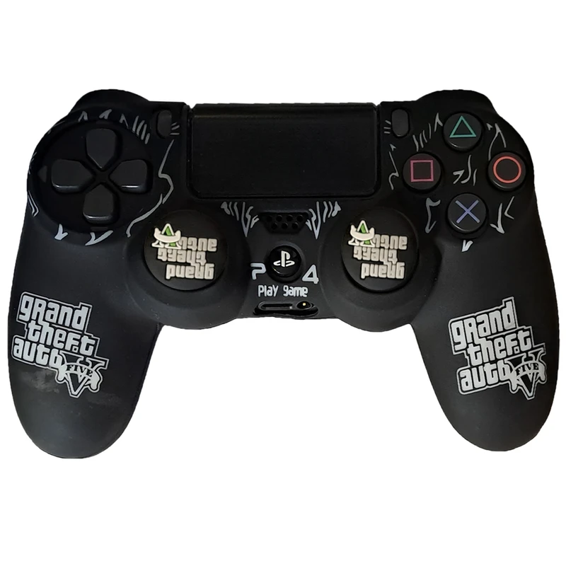 محافظ دسته پلی استیشن 4 مدل GTA PS4093 به همراه روکش آنالوگ