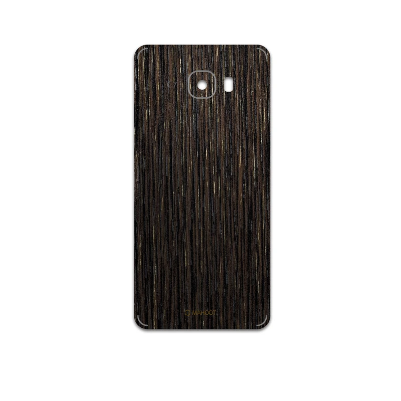 برچسب پوششی ماهوت مدل Dark-Gold-Stripes-Wood مناسب برای گوشی موبایل سامسونگ Galaxy C7