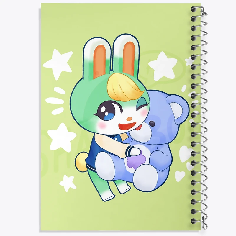 دفتر ژورنال نویسی 50 برگ خندالو مدل نقطه ای طرح بازی انیمال کراسینگ (Animal Crossing) کد 32633