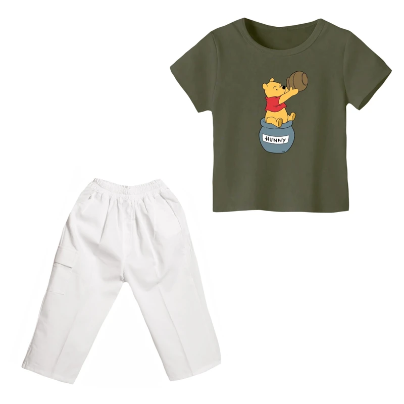 ست تی شرت و شلوارک پسرانه مدل پو کد 17