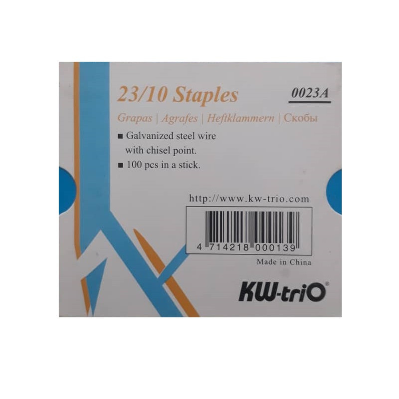 سوزن منگنه ی دبلیو تریو کد 007 سایز 23/10 بسته 1000 عددی