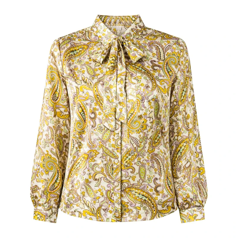 شومیز آستین بلند یقه برگردان زنانه مکس مدل مجلسی 47389