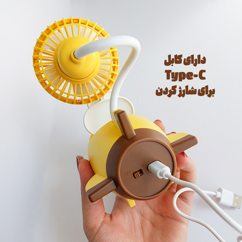 تراش رومیزی مدل فن دار طرح پنکه به همراه مداد الیپون هیولا و پاک کن بیسکویتی بسته 6 عددی