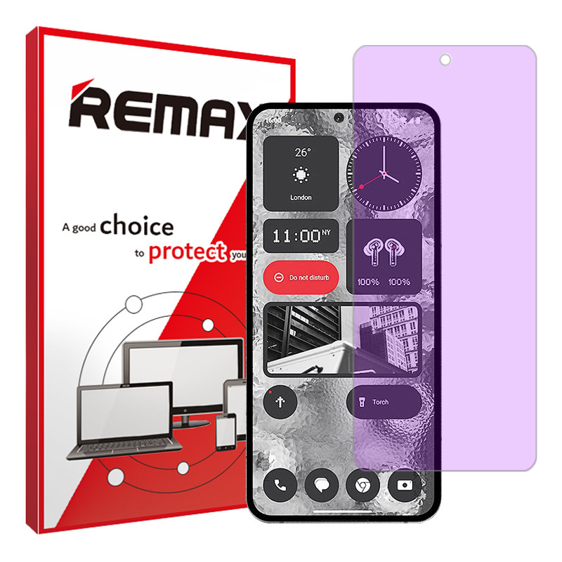 محافظ صفحه نمایش ضد اشعه بنفش ریمکس مدل Resistant مناسب برای گوشی موبایل ناتینگ فون 2