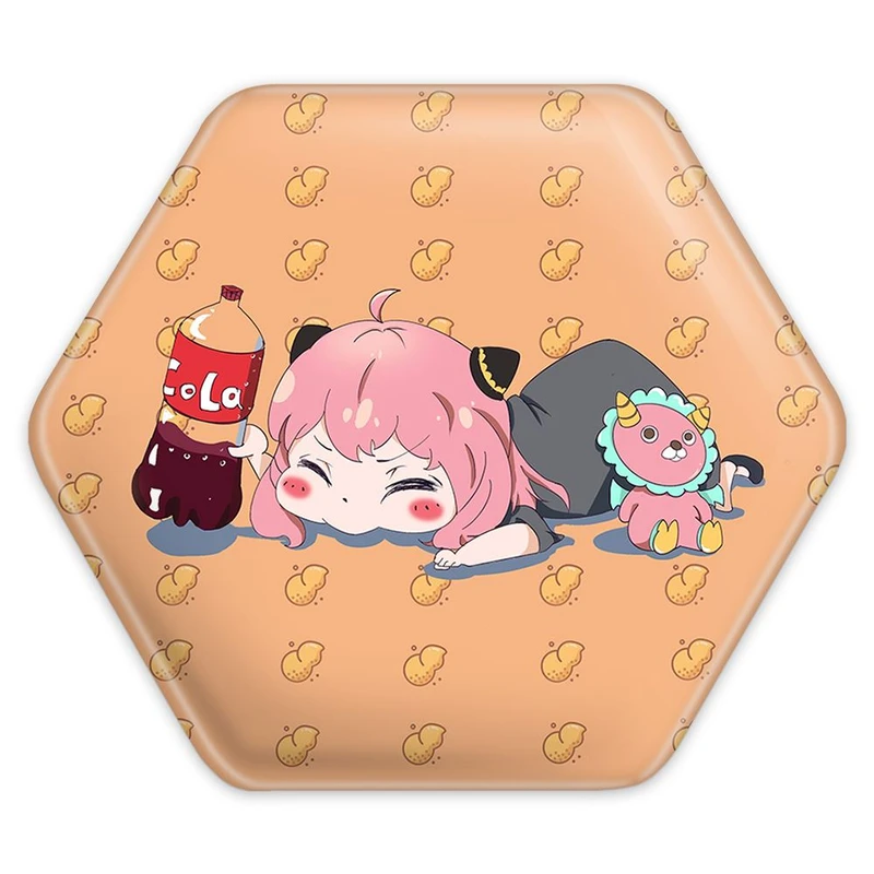 پیکسل خندالو طرح انیا فورجر انیمه اسپای ایکس فمیلی Spy x Family مدل شش ضلعی کد 17734