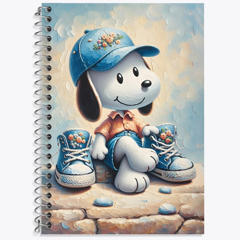 دفتر نت موسیقی 50 برگ خندالو طرح اسنوپی (Snoopy) کد N5138